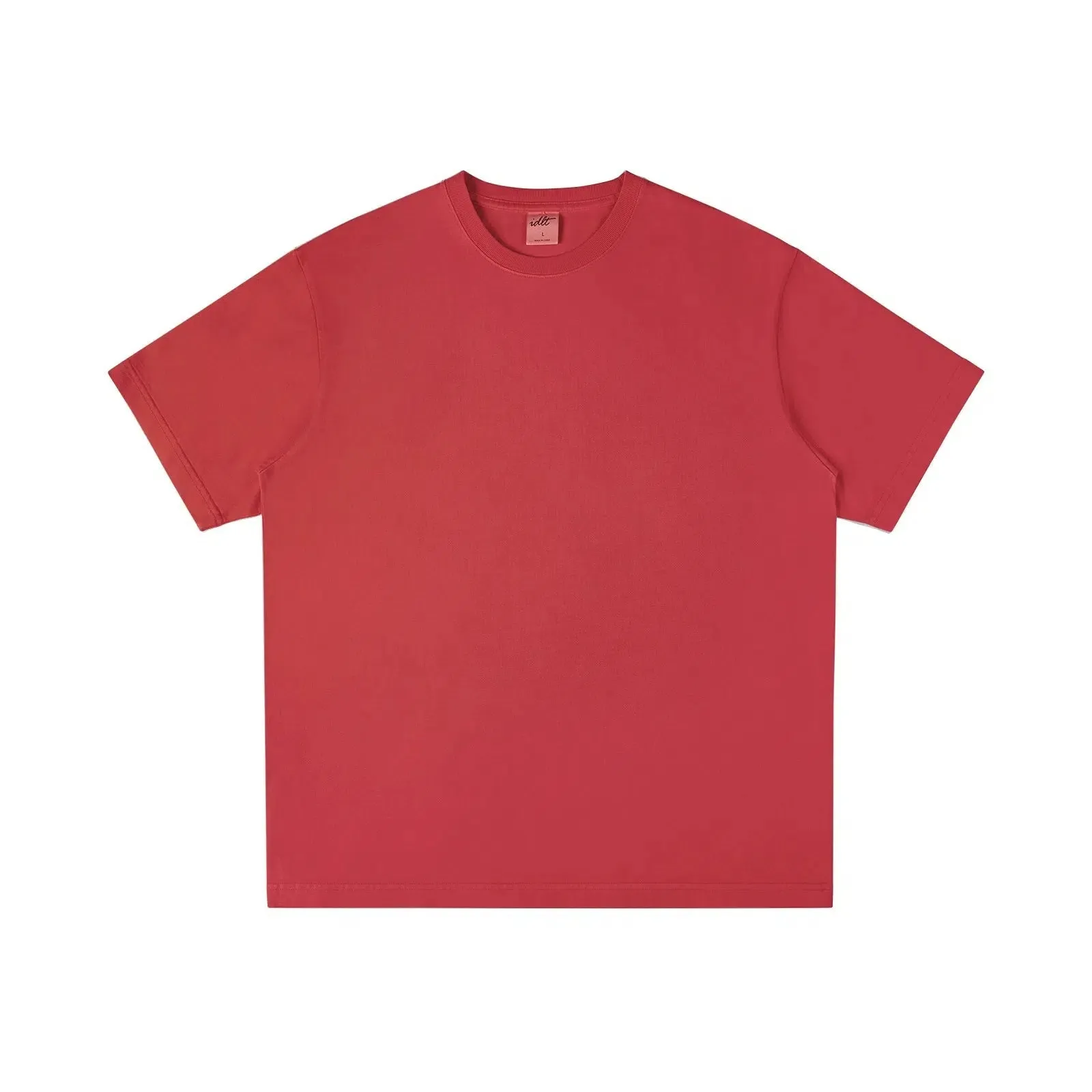 Basic Washed Cotton Drop Shoulder T-shirt
