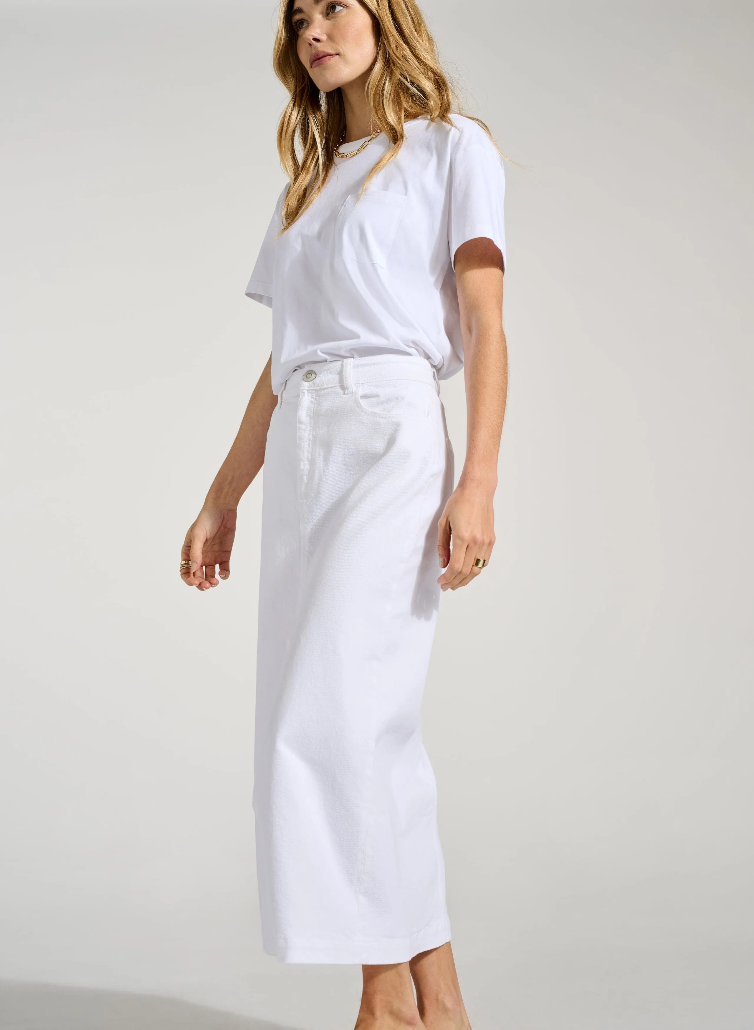 Baukjen Essentials Regenerative Cotton Perfect Tee | Pure White