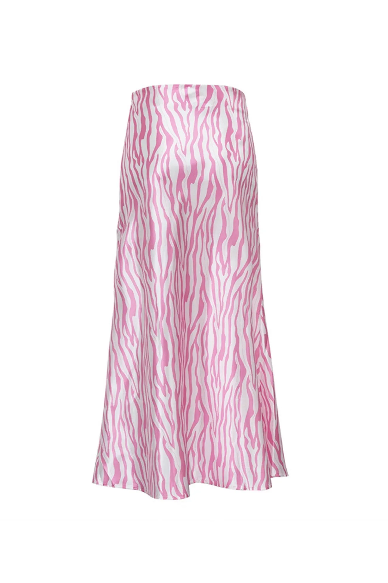 BerryBetty - Zebra Print Fishtail Midi Skirt