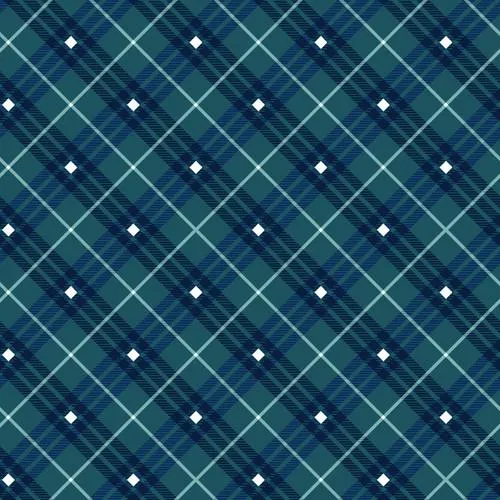 Bias Plaid Basics by Henry Glass Fabrics NAVY