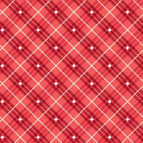 Bias Plaid Basics by Henry Glass Fabrics ROSE