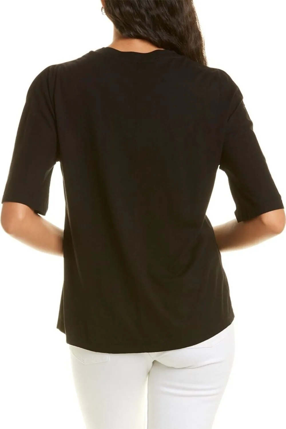 Black Cut Out Sleeve Top