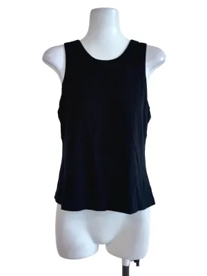 Black Plain Tank Top TCL