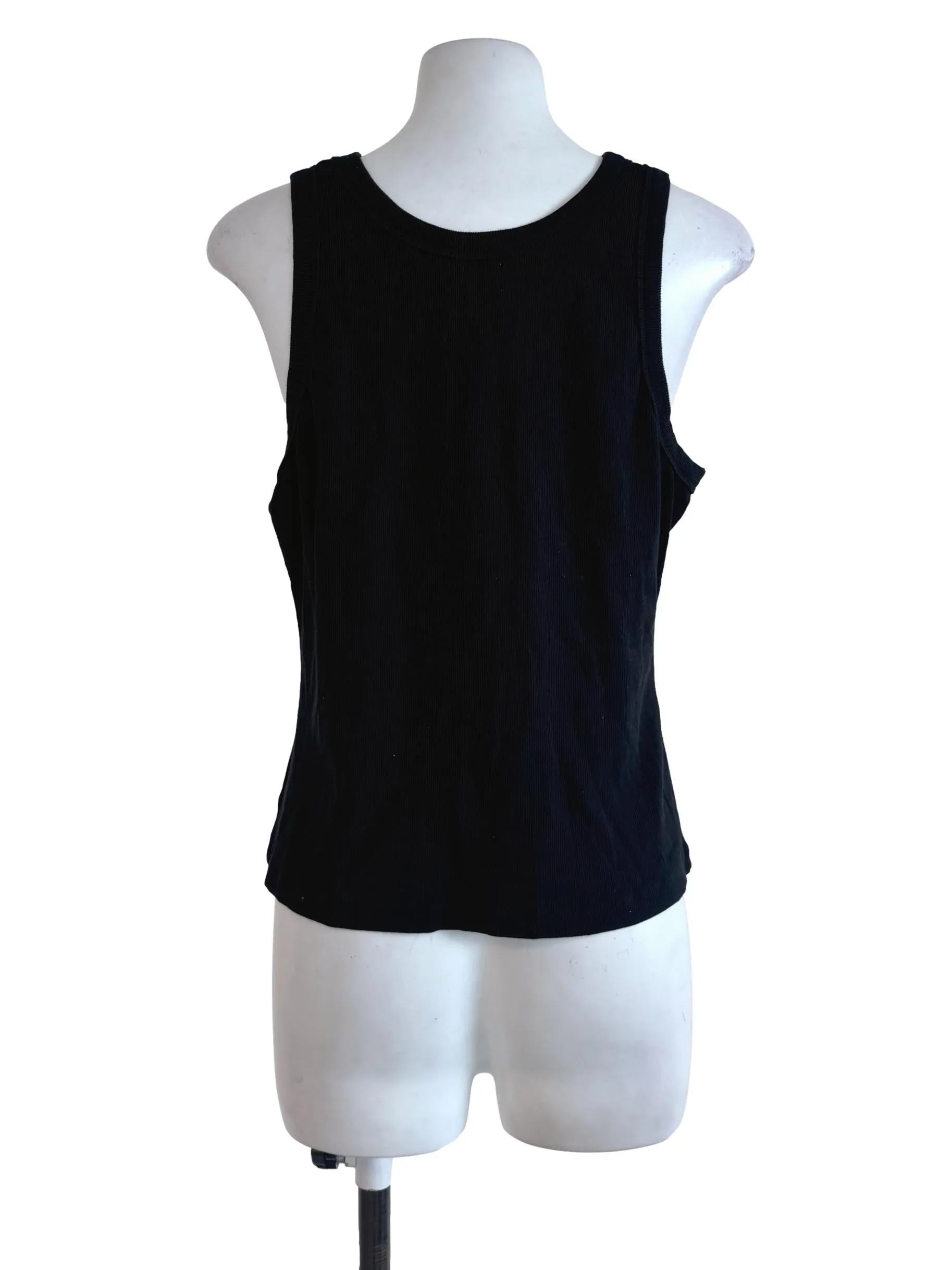 Black Plain Tank Top TCL