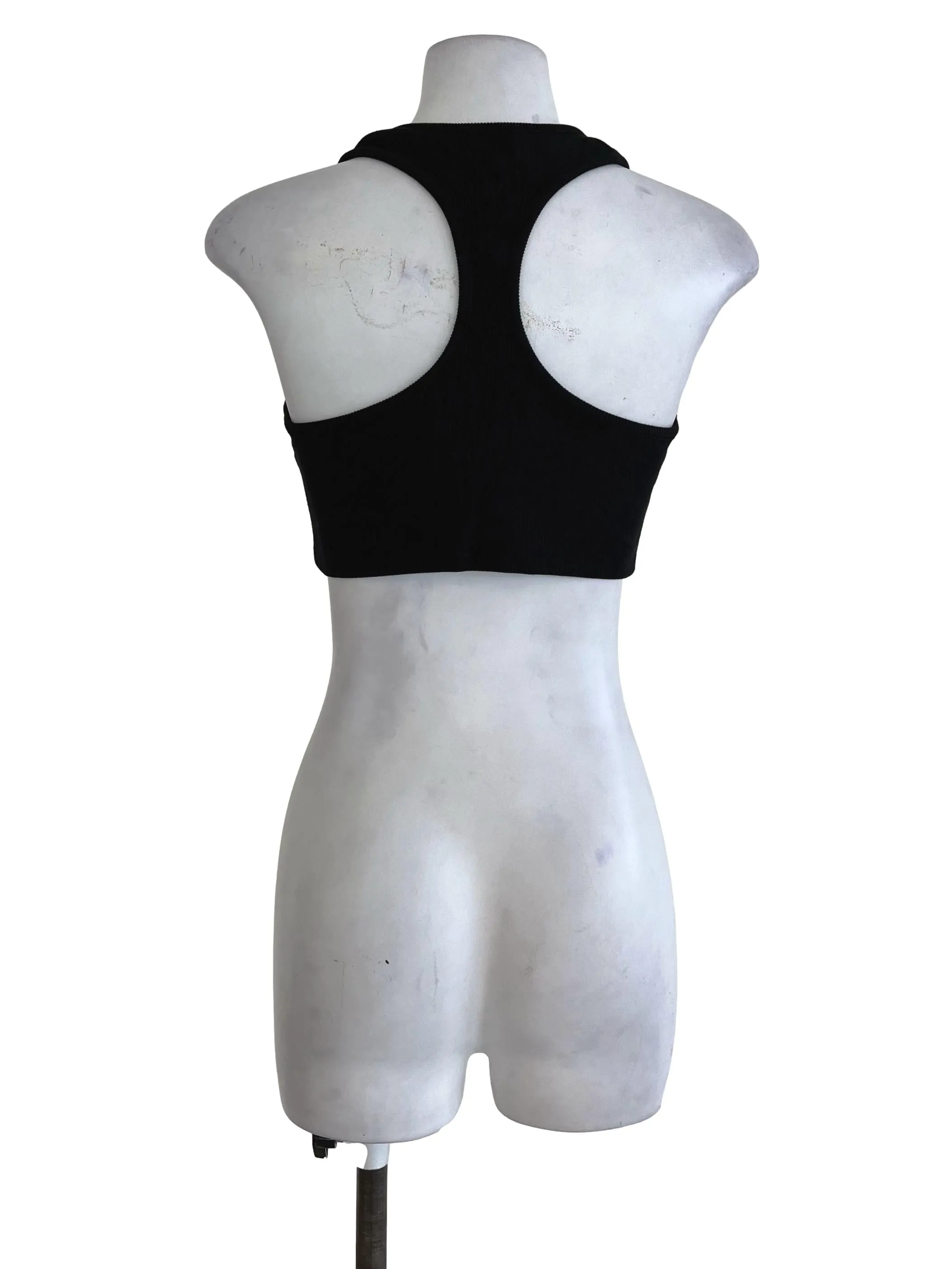Black Plain Tank Top