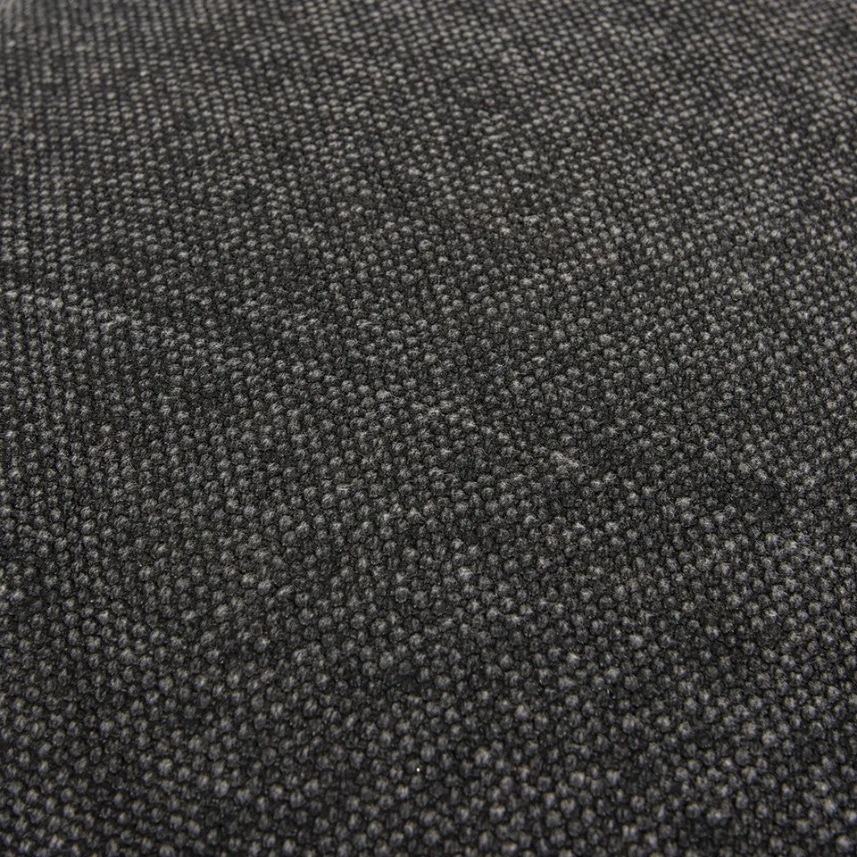 Black Solid Reversible Cotton Velvet Throw Pillow