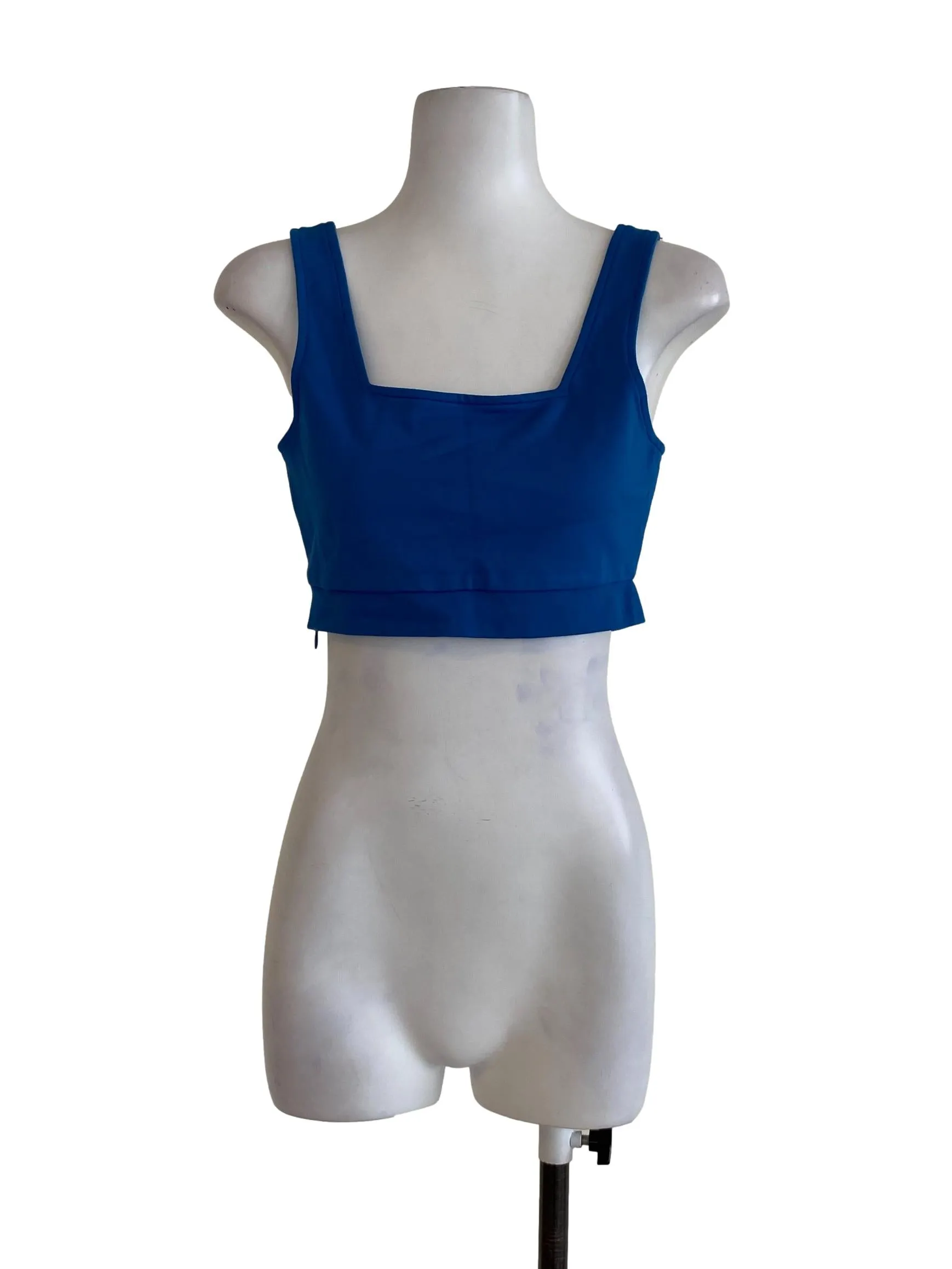 Blue Plain Tank Top
