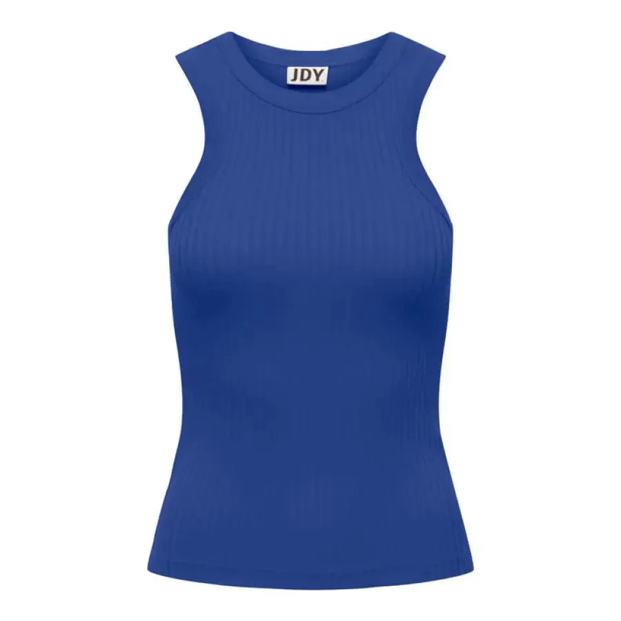 Blue Ribbed Tank Top