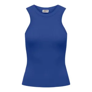 Blue Ribbed Tank Top