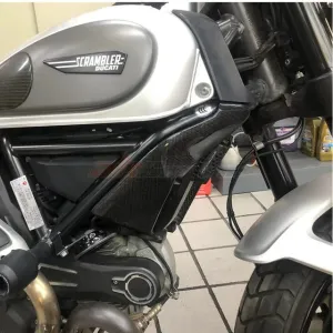 Body Side Panel Water Tank Side Cover For Ducati Scrambler 2015 Full Carbon Fiber 100%