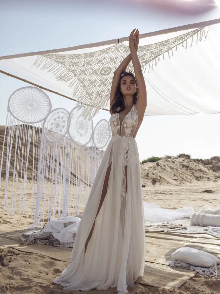 Boho Floral Lace Overlay Dress KIRA