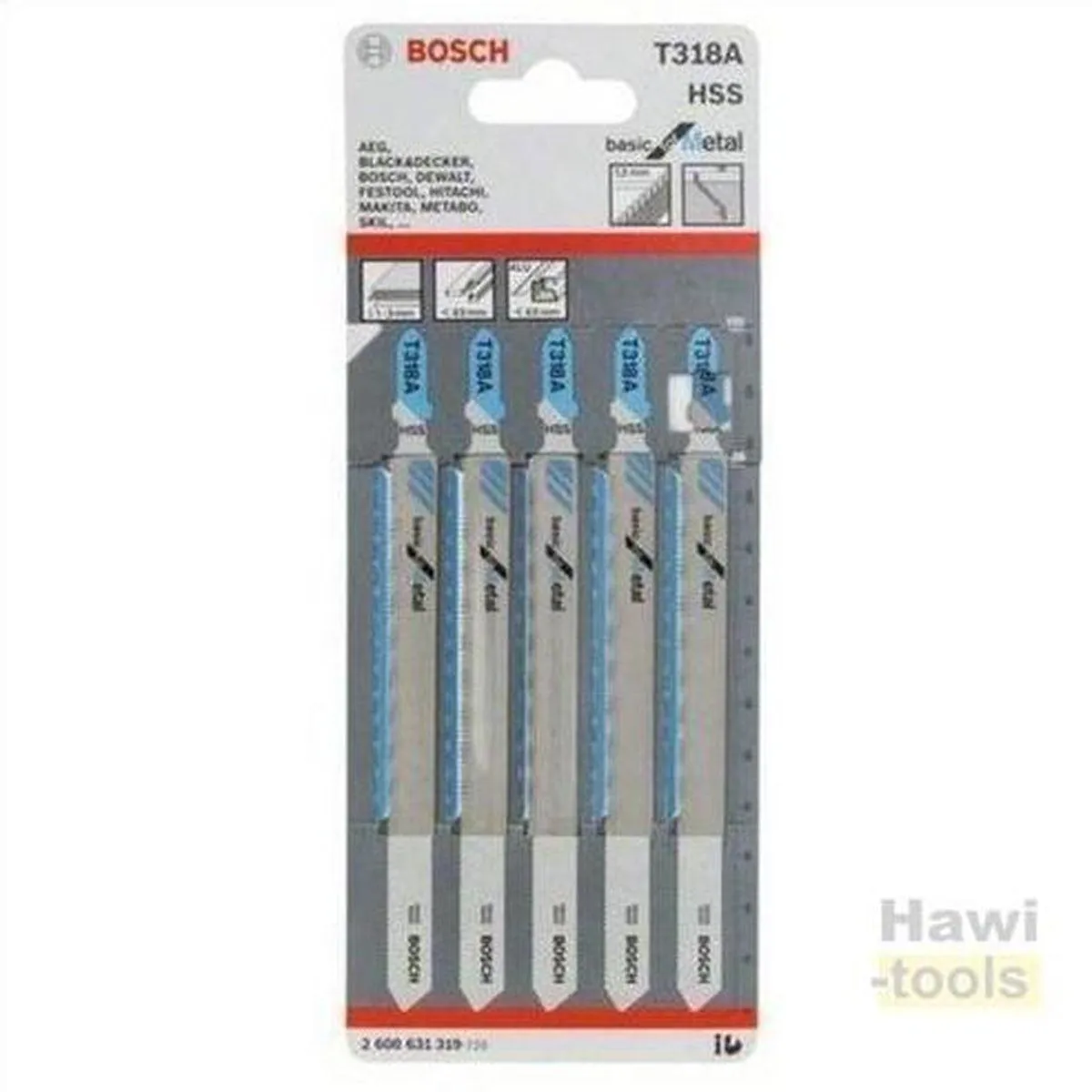 BOSCH T 318 A BOSCH Jigsaw Blades 132 mm 5PC