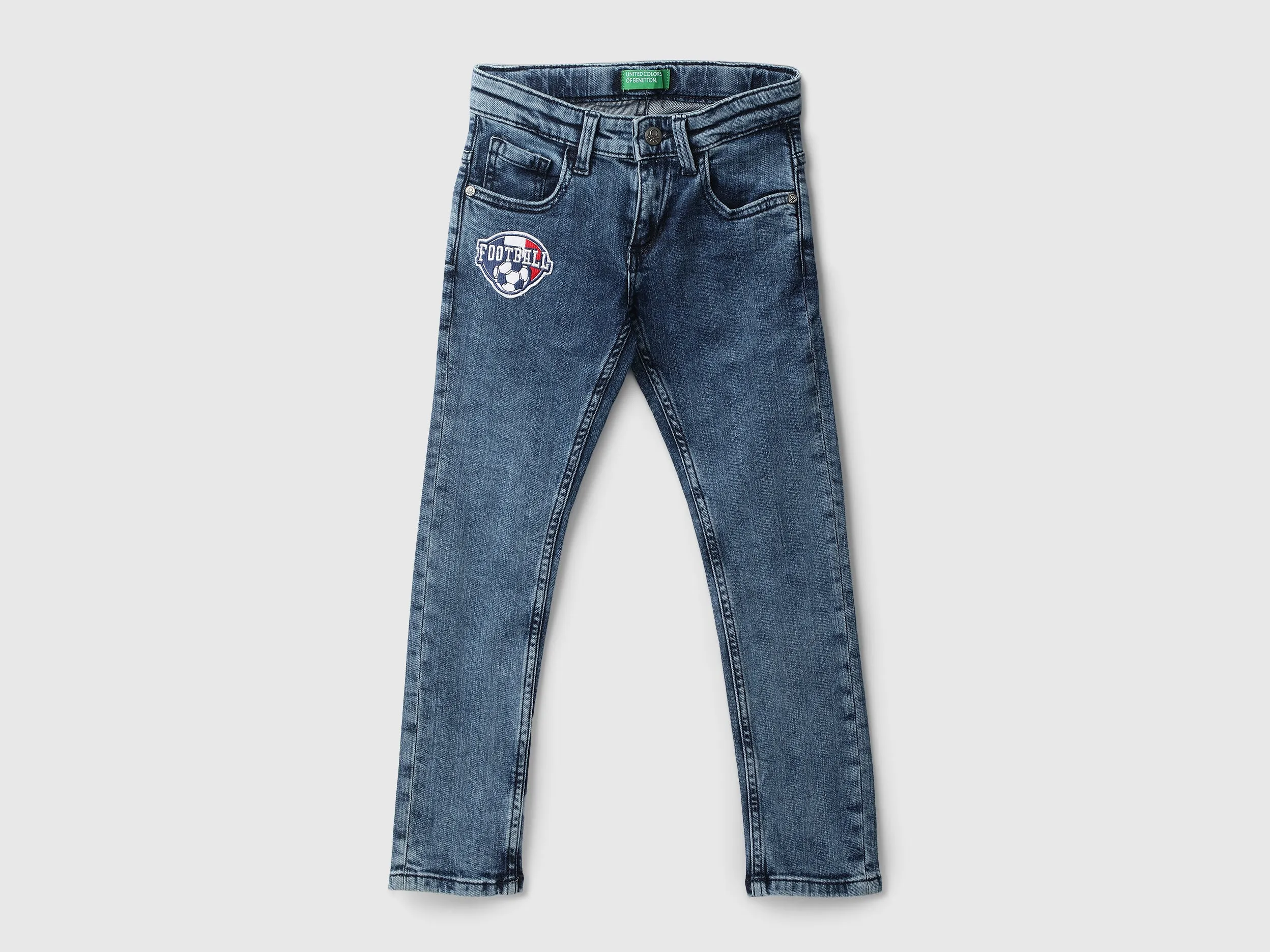 Boys Solid Slim Fit Jeans