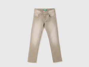 Boy's Solid Slim Fit Jeans