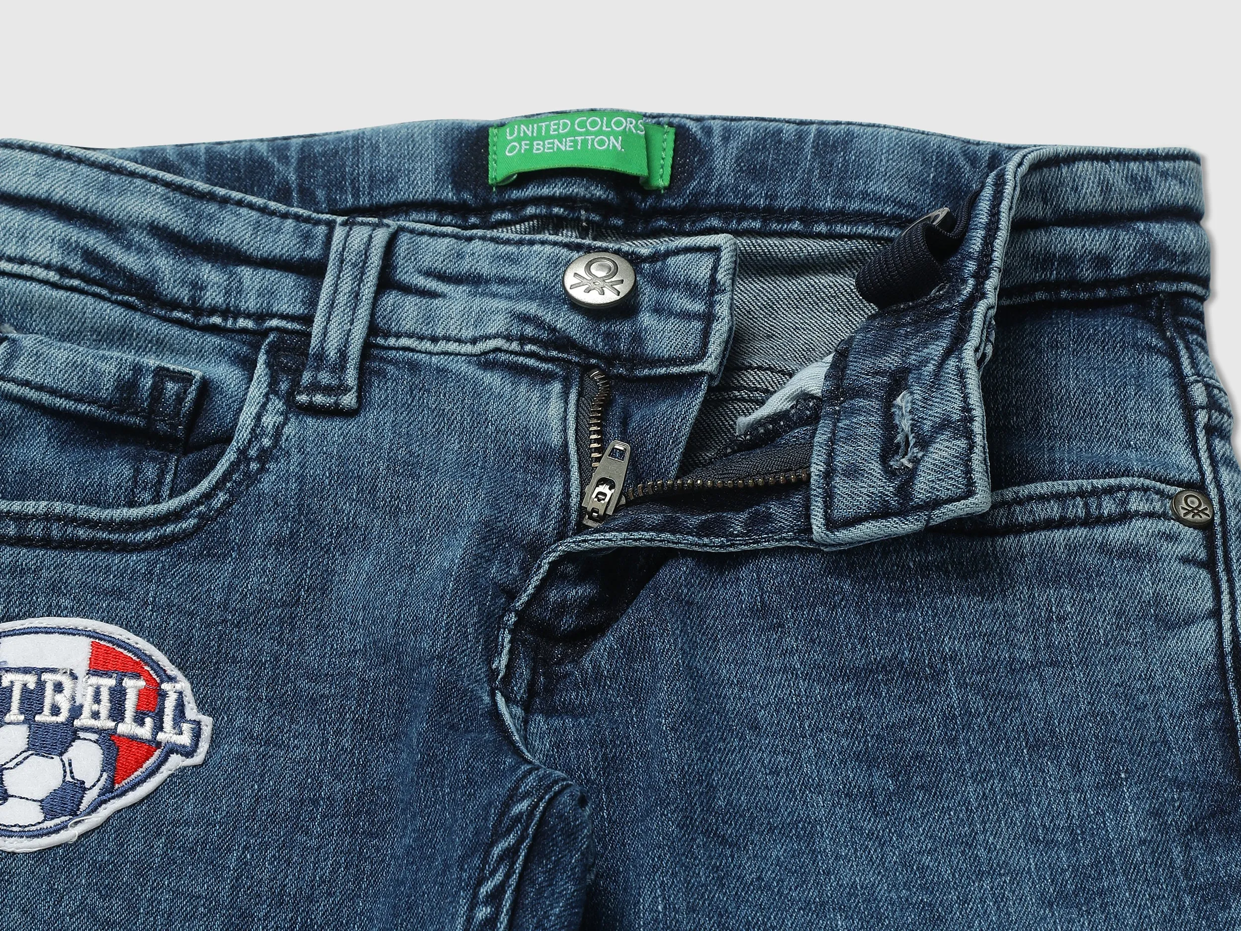 Boys Solid Slim Fit Jeans