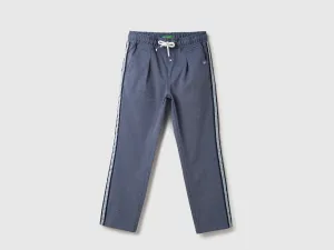 Boys Textured Regular Fit Trousers