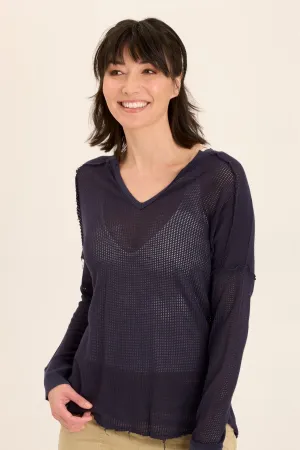 Bullock Mesh V-Neck Pullover