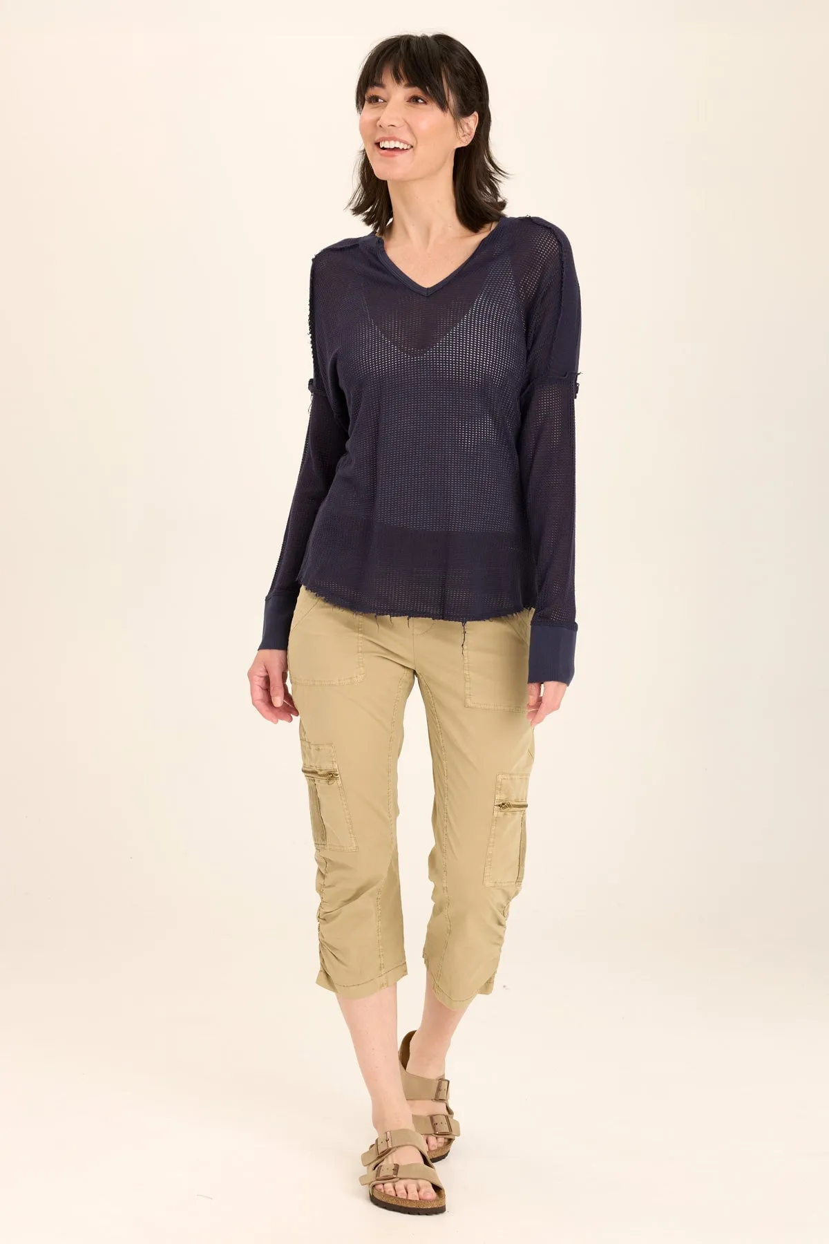Bullock Mesh V-Neck Pullover