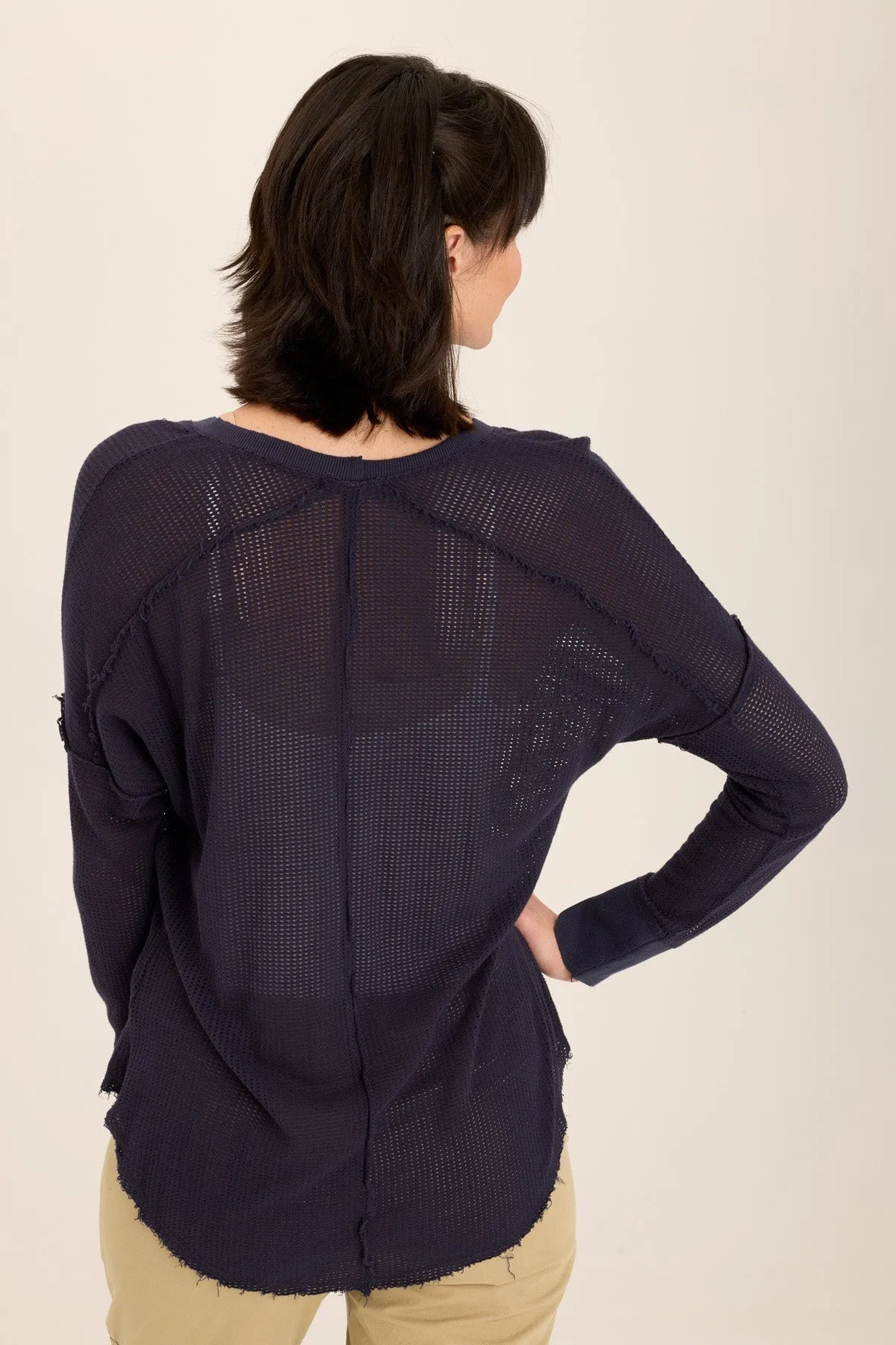 Bullock Mesh V-Neck Pullover