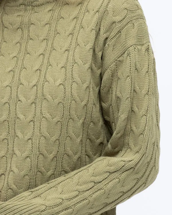 CABLE KNIT CO-ORD FUNNEL NECK KNIT JUMPER