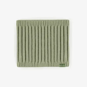 Cache-cou de maille vert sauge, bébé || Sage green knitted neck warmer, baby