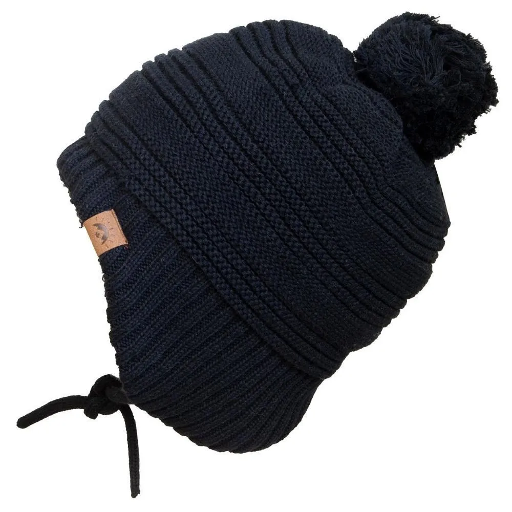 Calikids W2025 Cotton Knit Winter Hat (Black)