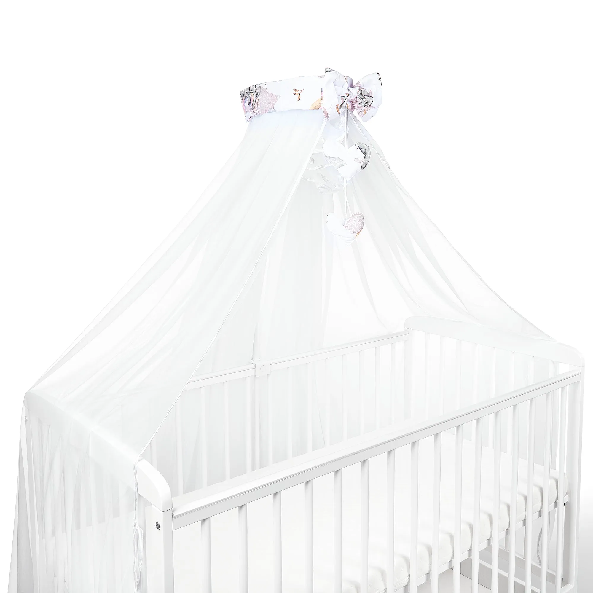 Canopy Holder Pole Bar Drape Mosquito Net with Ribbon COTBED/ COT Elephant in the Cloud