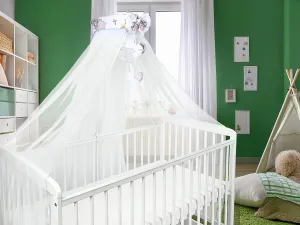 Canopy Holder Pole Bar Drape Mosquito Net with Ribbon COTBED/ COT Elephant in the Cloud