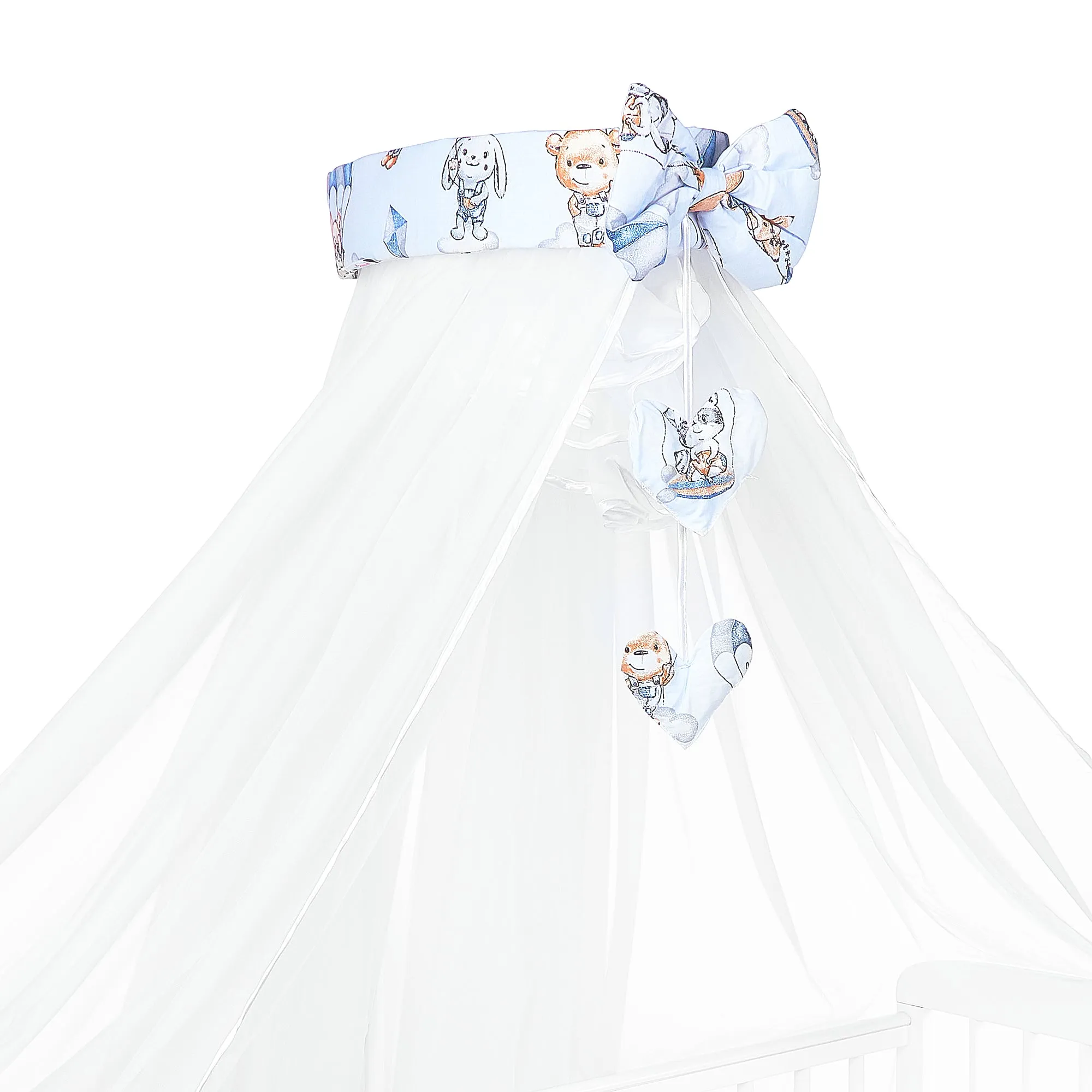 Canopy Holder Pole Bar Drape Mosquito Net with Ribbon COTBED/ COT Walk in the Clouds