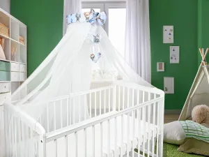 Canopy Holder Pole Bar Drape Mosquito Net with Ribbon COTBED/ COT Walk in the Clouds