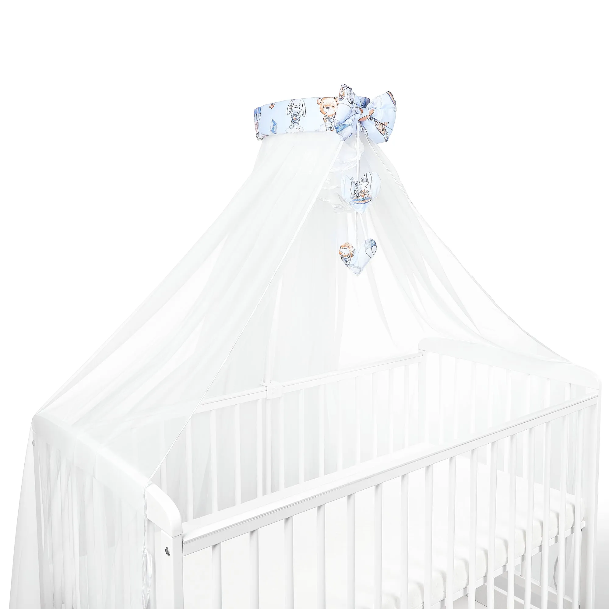Canopy Holder Pole Bar Drape Mosquito Net with Ribbon COTBED/ COT Walk in the Clouds