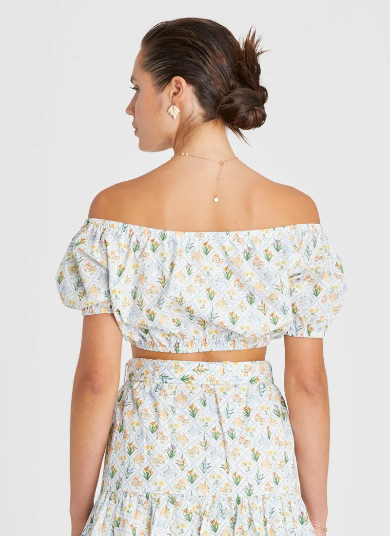 Casablanca Shelby Crop Top (SAMPLE)