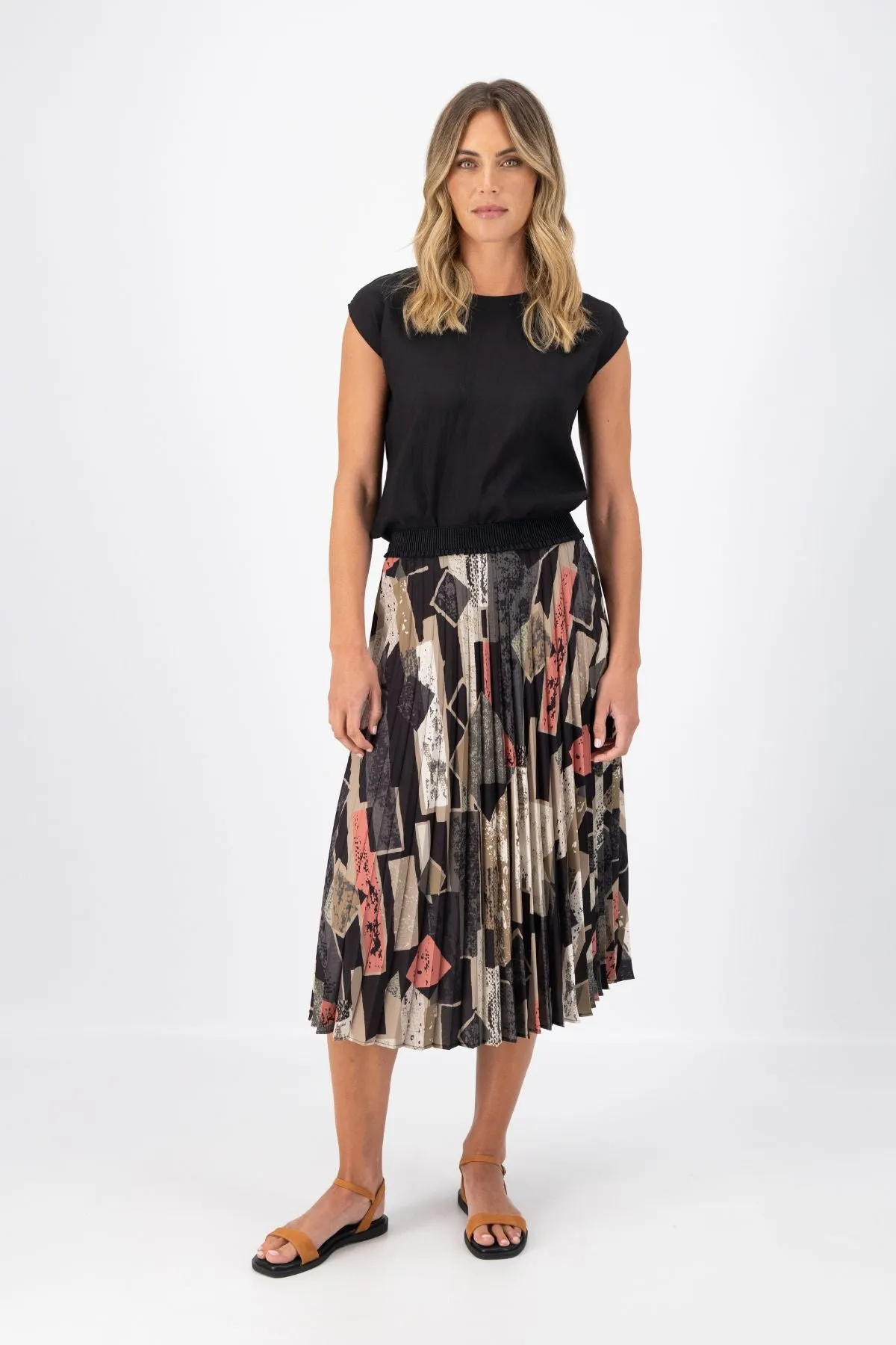 Casco Pleated Skirt Sand