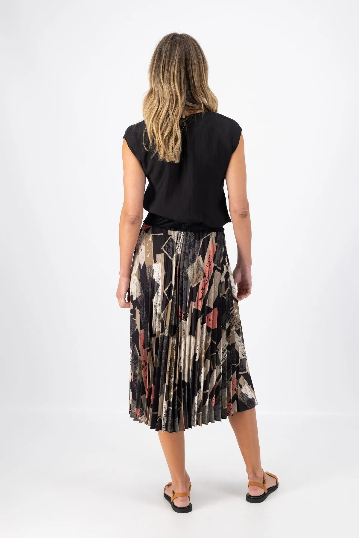 Casco Pleated Skirt Sand