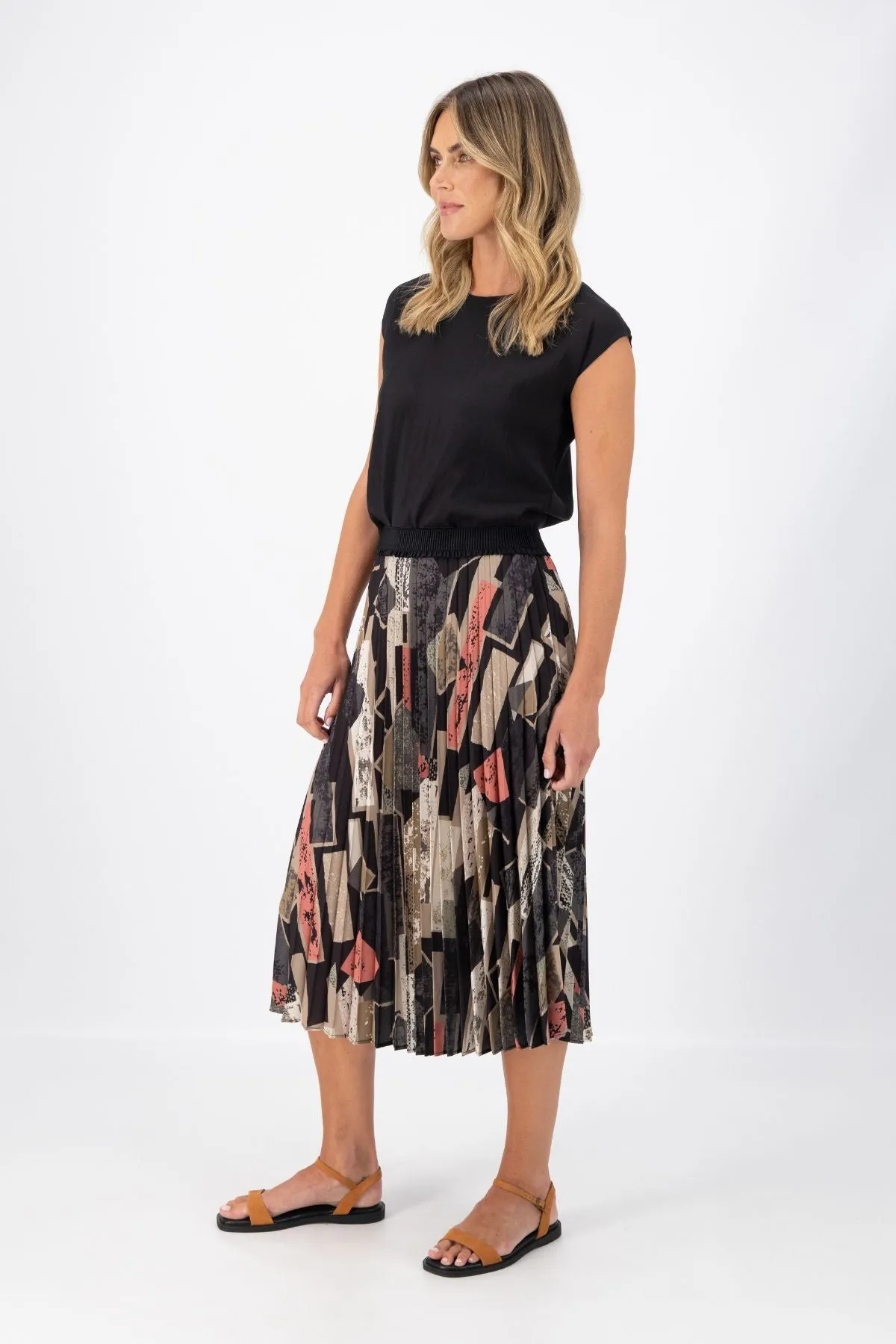 Casco Pleated Skirt Sand