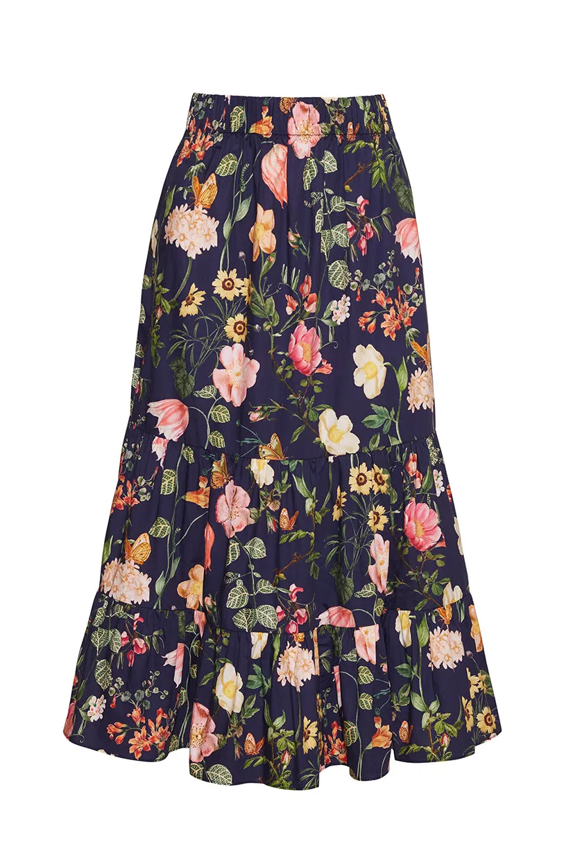 Chase Skirt - Stems Evening Blue