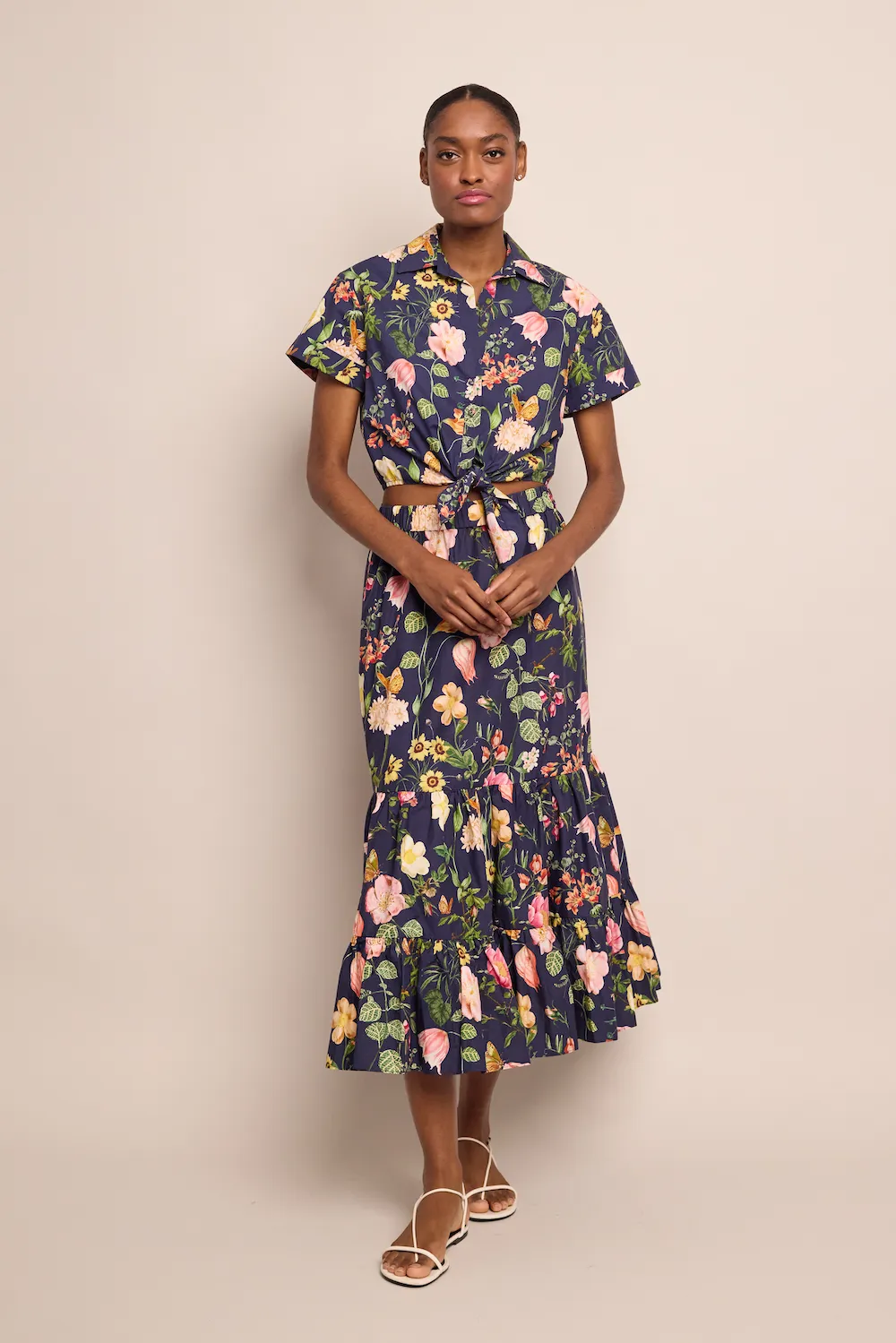 Chase Skirt - Stems Evening Blue