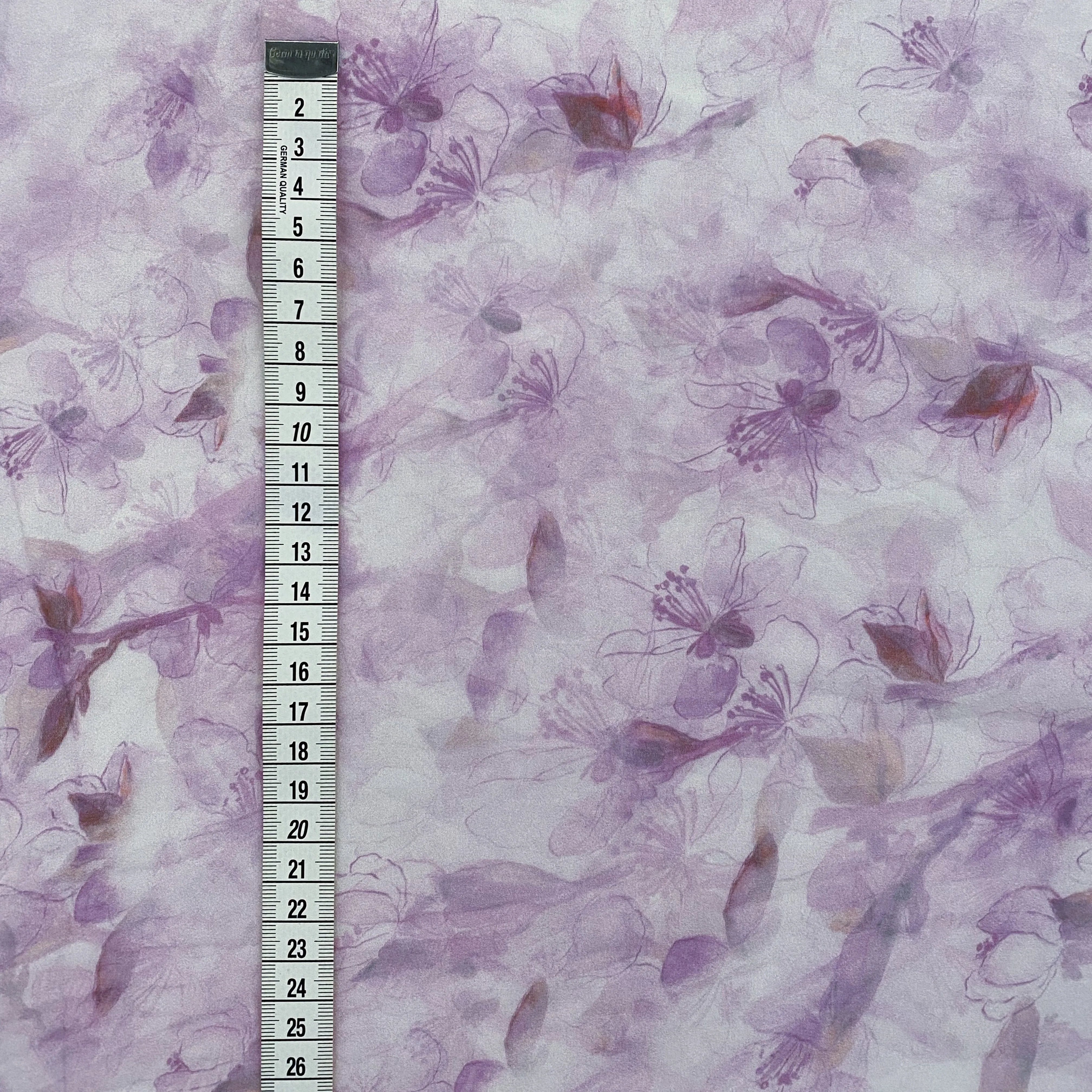 Cherry Blossom Sheer Silk Chiffon - Pastel Magenta