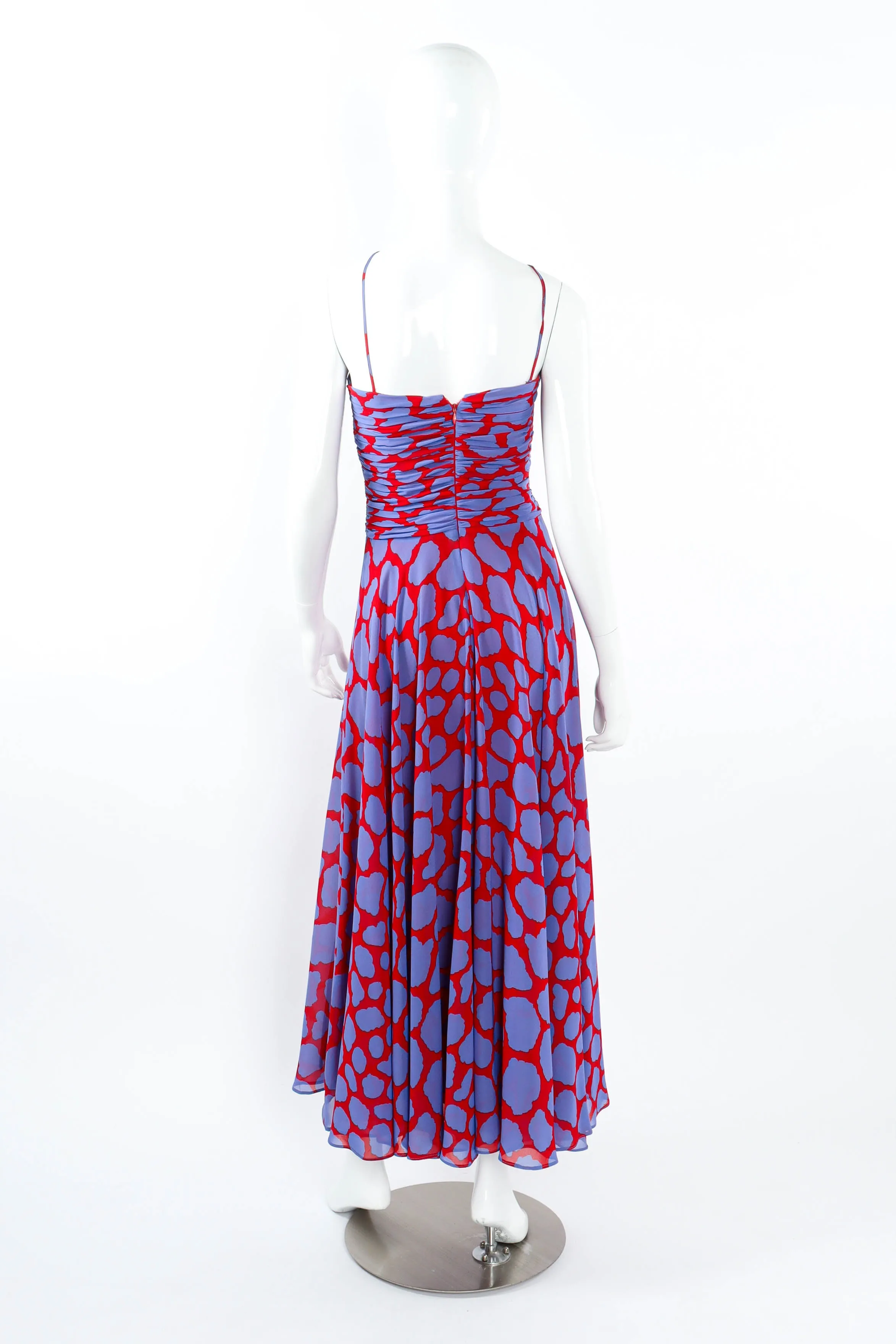 Cloud Print Soirée Dress
