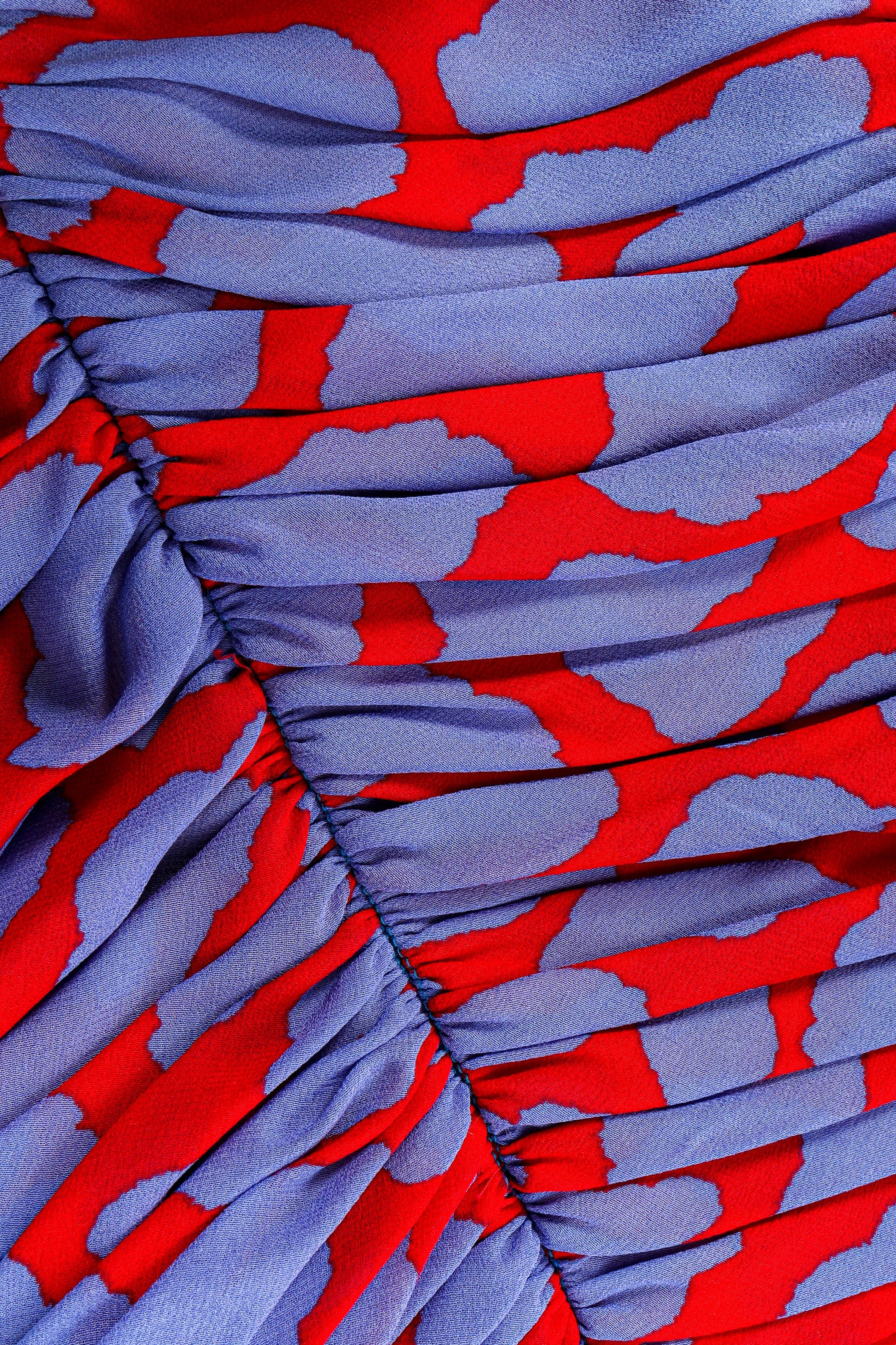 Cloud Print Soirée Dress