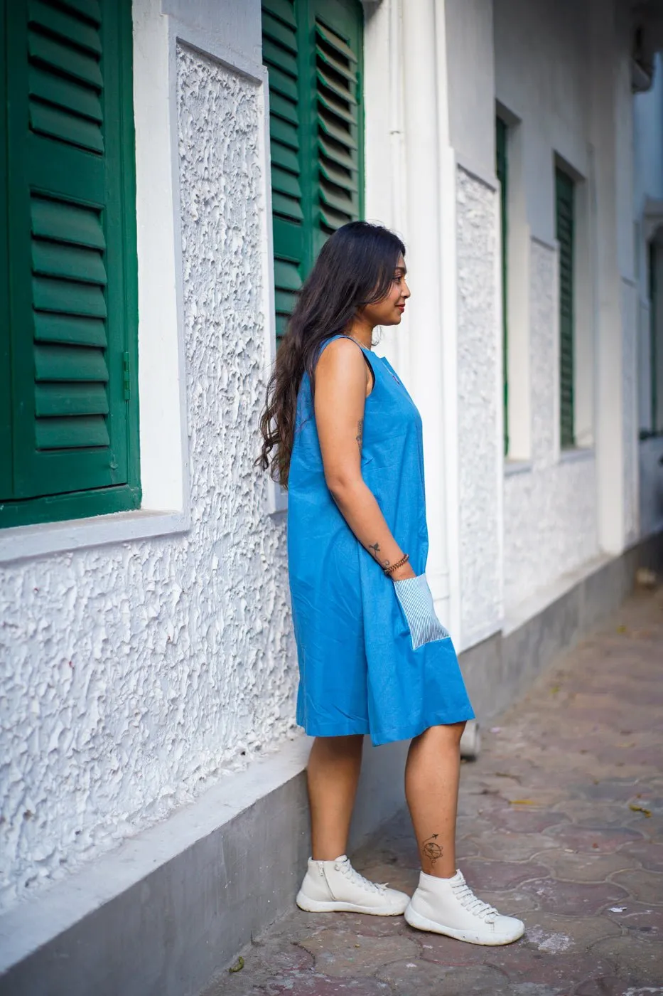 Cobalt Dream Shift Dress