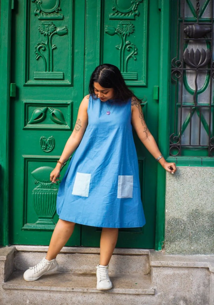 Cobalt Dream Shift Dress