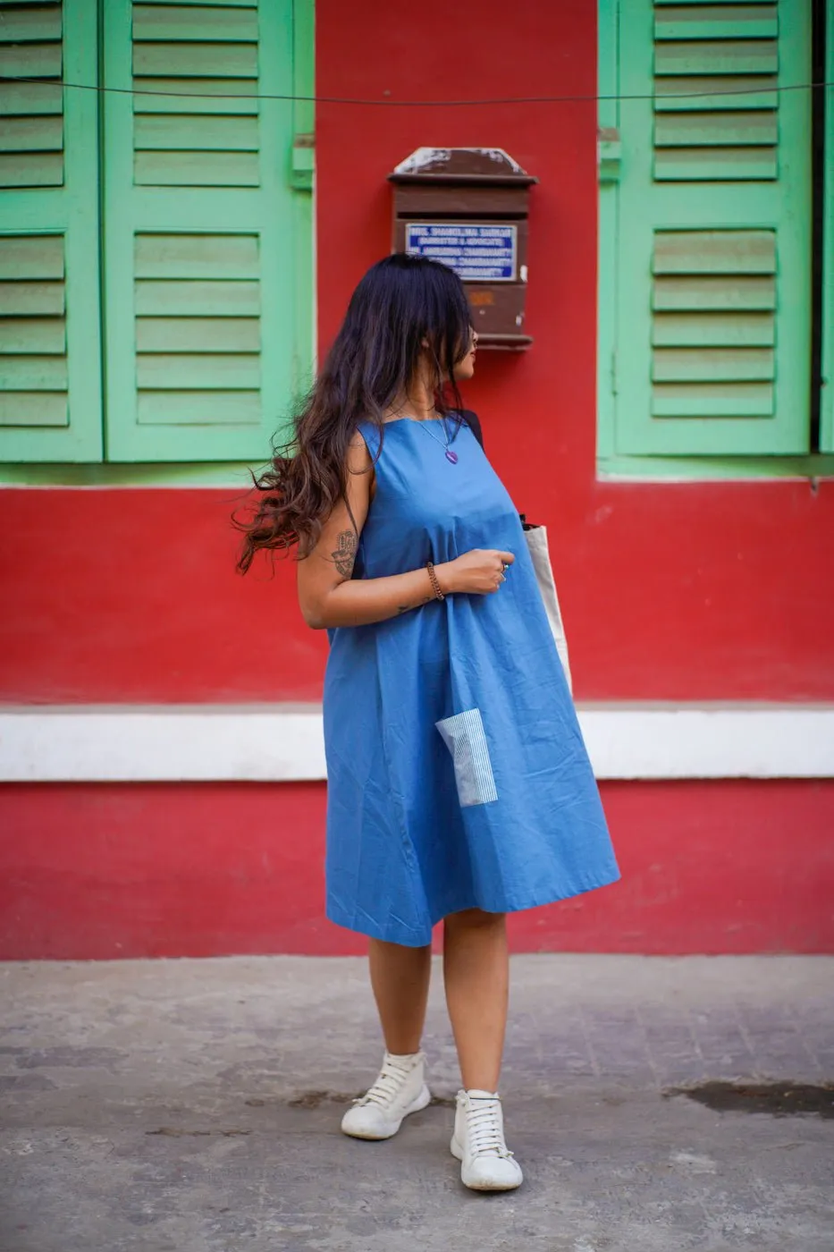 Cobalt Dream Shift Dress