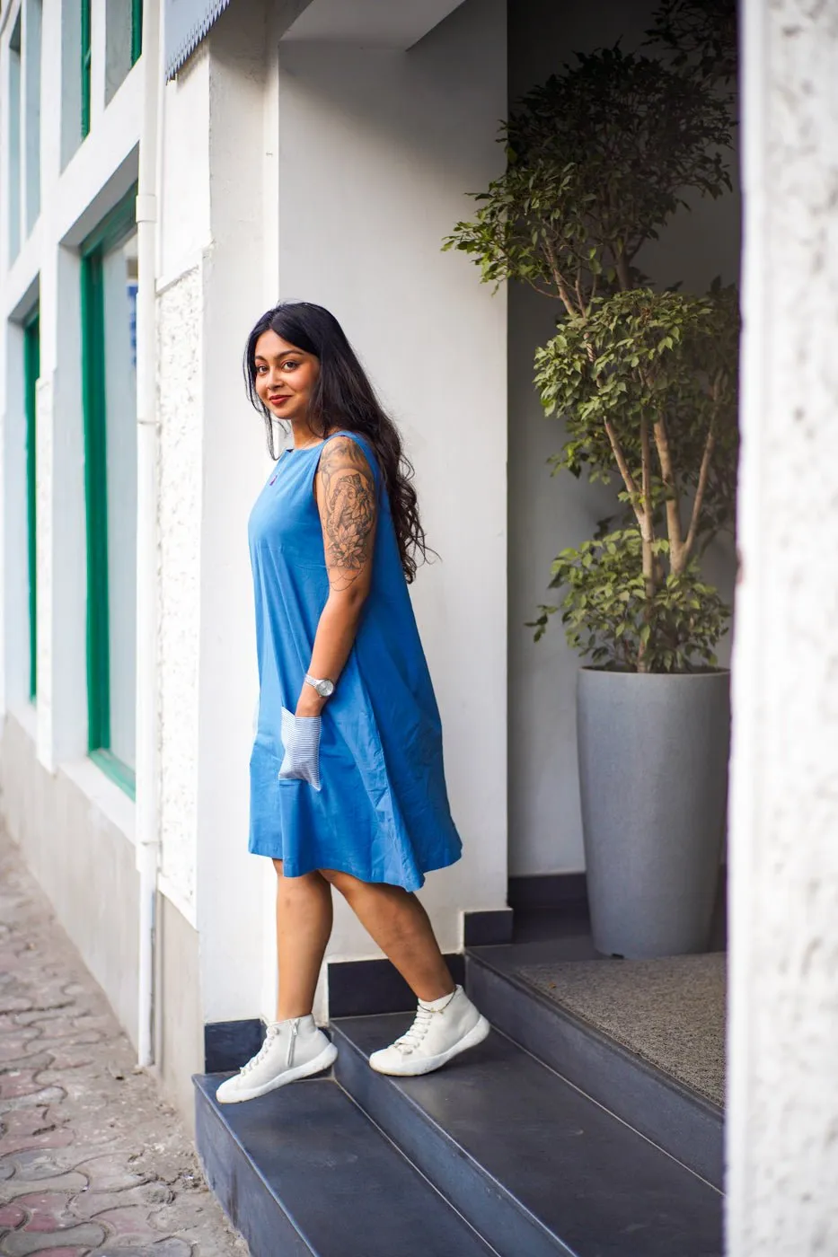 Cobalt Dream Shift Dress
