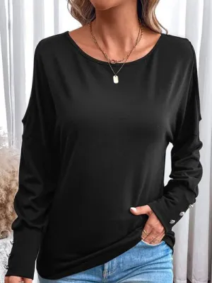 Cody Cutout Round Neck Long Sleeve T-Shirt