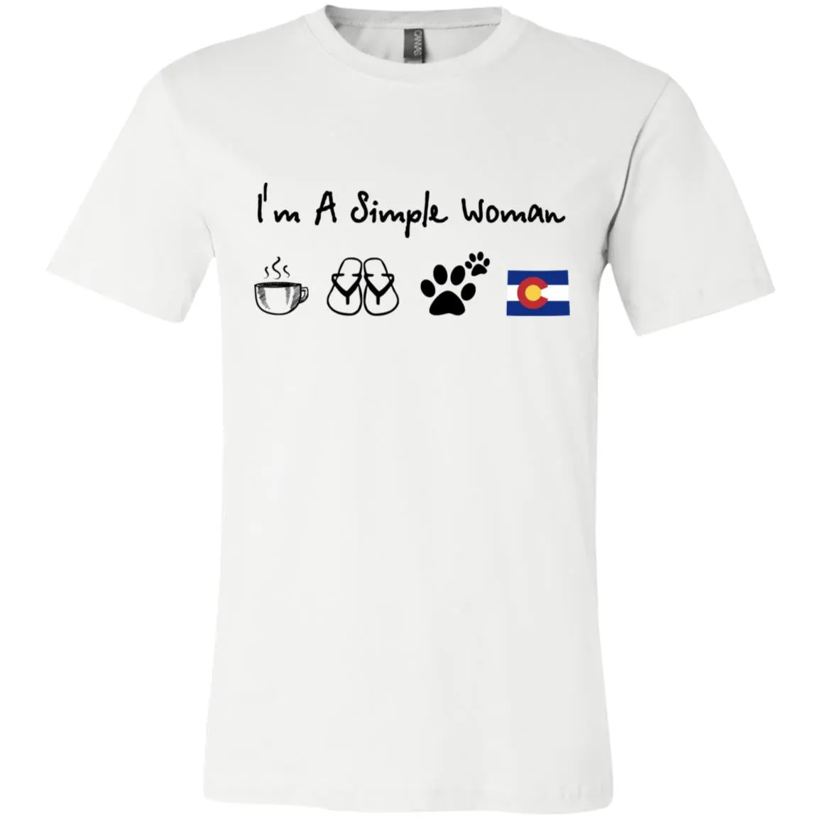 Colorado I'm A Simple Woman Coffee Hoodie