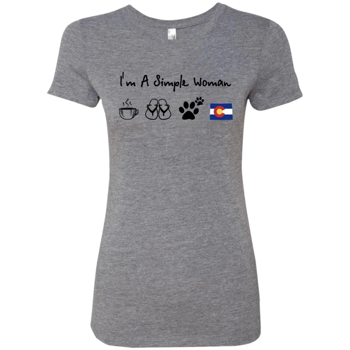 Colorado I'm A Simple Woman Coffee Hoodie