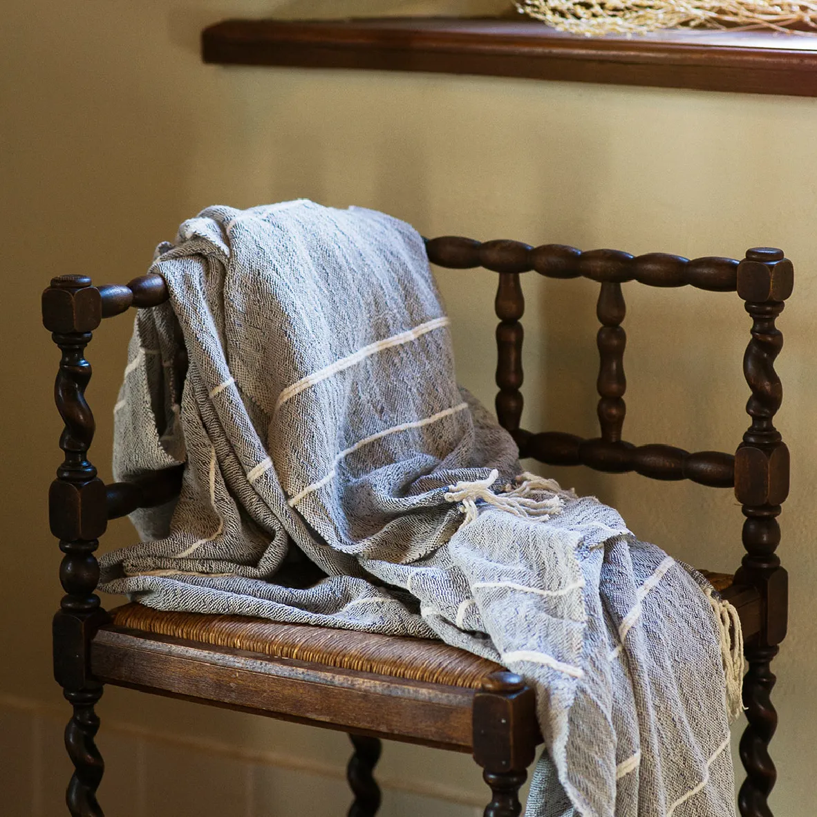 Contemporary Throw - Indigo
