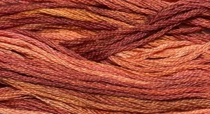 Copper - Gentle Arts Cotton Thread - 5 yard Skein - Cross Stitch Floss