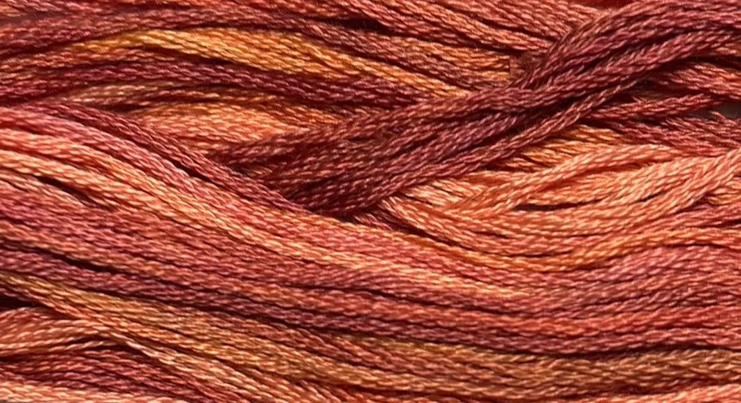 Copper - Gentle Arts Cotton Thread - 5 yard Skein - Cross Stitch Floss